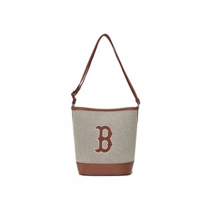 MLB Basic Big Logo Canvas Bucket Bag BOSTON REDSOX Bucket Bags | HO68-E2JX