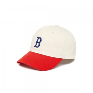 MLB Basic Color Block Unstructured Ball Cap Boston Red Sox Ball Caps | BI92-S0SC