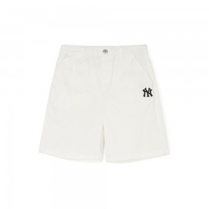 MLB Basic Cotton Woven Shorts New York Yankees Pants | XP14-V7FT