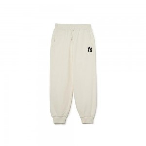 MLB Basic Logo Heavy Napping Pants New York Yankees Training Pants | RY03-T0AN