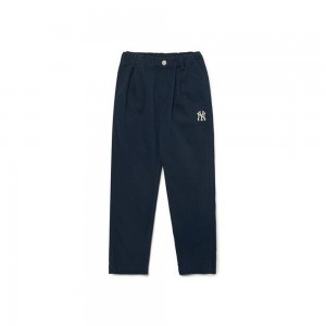 MLB Basic Pintuck Pants (Regular Baggy Fit) New York Yankees Pants | LC47-V0JN