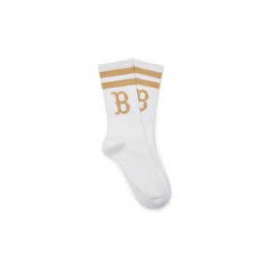 MLB Big Logo Stripe Socks BOSTON REDSOX Socks | AC26-L7DG