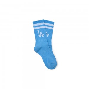 MLB Big Logo Stripe Socks LOS ANGELES DODGERS Socks | XU35-I2VD