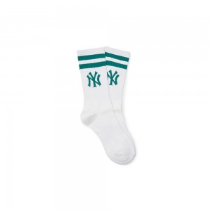 MLB Big Logo Stripe Socks New York Yankees Socks | VG93-K3FL