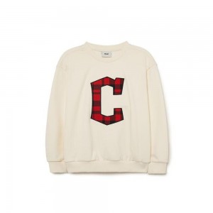 MLB Check Sweatshirt CLEVELAND INDIANS Sweatshirts | DI97-E3CQ