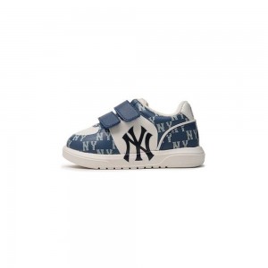 MLB Chunky Liner Baby Denim Monogram New York Yankees Sneakers | ZB26-L0LU