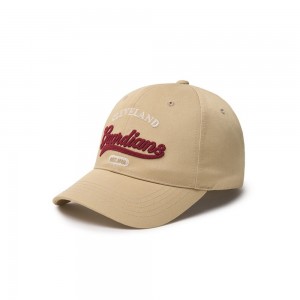 MLB Cursive Logo Unstructured Ball Cap Cleveland Guardians Ball Caps | JJ60-V6RQ