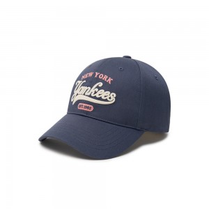 MLB Cursive Logo Unstructured Ball Cap New York Yankees Ball Caps | QB72-Y6YJ