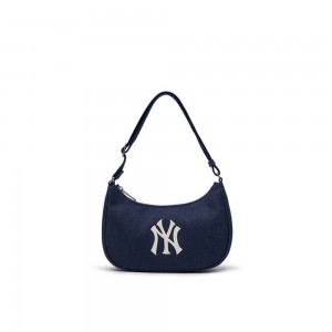 MLB Denim Hobo Bag New York Yankees Hobo Bags | LK90-B7AL