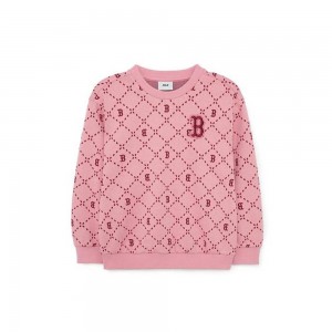 MLB Dia Monogram Jacquard Sweatshirt Boston Red Sox Sweatshirts | SG50-G8LU