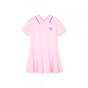 MLB Dia Monogram Jqd Pique Dress New York Yankees Dresses | ZO43-A7GK