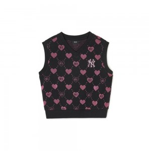 MLB Heart Allover Vest New York Yankees Sweatshirts | SC20-I5HV