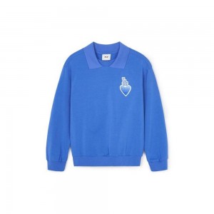 MLB Heart Collar Sweatshirt LOS ANGELES DODGERS Sweatshirts | VC50-T6MS