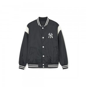 MLB Nylon Basic Shoulder Blocking Varsity Jacket(Single Layer) New York Yankees Jackets | LD21-K5JQ