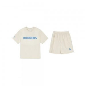 MLB Outdoor Woven Stretch T Shirt Set Up LOS ANGELES DODGERS T-Shirts | JA68-P1KY