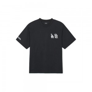 MLB Seoul Series Dual Logo T Shirts LA SD T-Shirts | YD20-C4WT