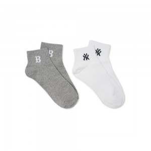 MLB Small Logo Short Socks 2Pairs Set Socks | MH25-T3CO