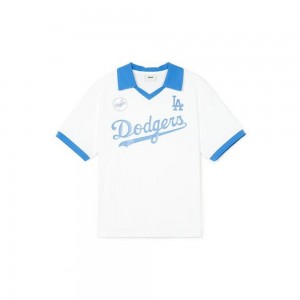 MLB Varsity Baseball Pique Shirt LOS ANGELES DODGERS T-Shirts | JY42-E0LF