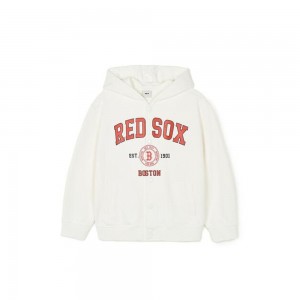 MLB Varsity Button Hoodie Boston Red Sox Hoodies | IV38-X8XE