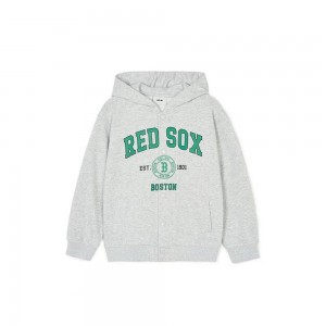 MLB Varsity Button Hoodie Boston Red Sox Hoodies | ZA11-S4AM