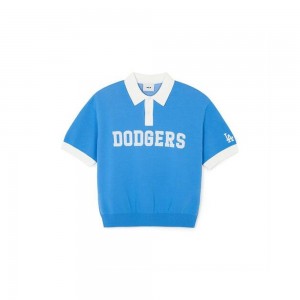 MLB Varsity Collar Sweater LOS ANGELES DODGERS T-Shirts | YU01-Q9LX