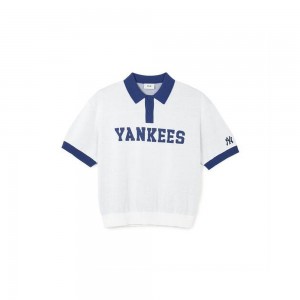 MLB Varsity Collar Sweater New York Yankees T-Shirts | LC78-X1JB