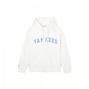 MLB Varsity Front Graphic Overfit Hood Zip Up New York Yankees Full-Zip Hoodies | WE68-D9CL