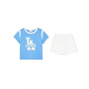 MLB Varsity Girl'S T Shirt Set Up LOS ANGELES DODGERS Skirts | IJ92-K0WI