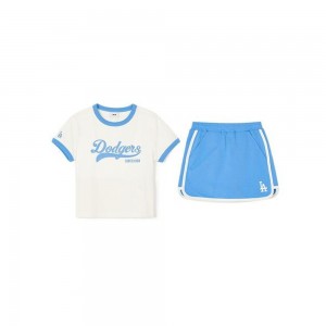 MLB Varsity Girls' Sportive Skirt Set Up LOS ANGELES DODGERS Skirts | LX58-O0NX