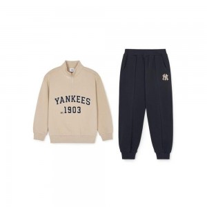 MLB Varsity Half Zip Up Mtm Set Up New York Yankees Sweatshirts | AZ01-R0JE