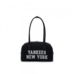 MLB Varsity Jacquard Canvas Square Shoulder Bag New York Yankees Tote Bags | WS48-B8SX