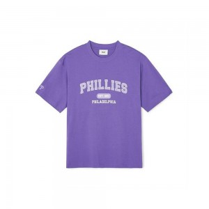 MLB Varsity Over Fit T Shirts Philadelpia Phillies T-Shirts | GV03-B3AE