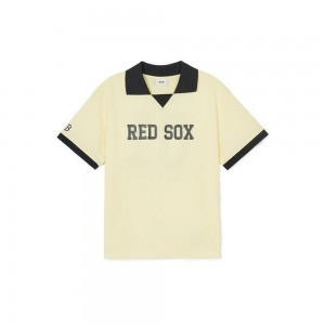 MLB Varsity Pique T-Shirt Boston Red Sox T-Shirts | ZA34-C0LO