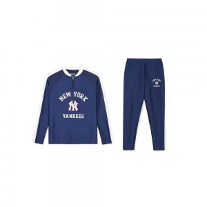 MLB Varsity Rash Guard & Water Leggings Set New York Yankees Swimwears | ZU30-Z7NY