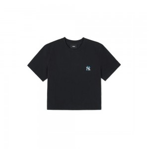 MLB [WMS] Basic Luxleisure Slim Crop T Shrts New York Yankees T-Shirts | IB62-X1AR