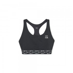 MLB [WMS] MONOGRAM Luxleisure Lettering Band Point Crop Top New York Yankees T-Shirts | DS52-U7VS