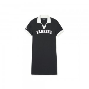 MLB [WMS] Varsity Lettering Pique Ops New York Yankees Dresses | AC41-U2NN