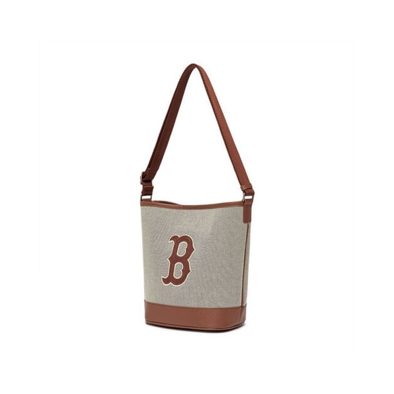 MLB Basic Big Logo Canvas Bucket Bag BOSTON REDSOX Bucket Bags | HO68-E2JX