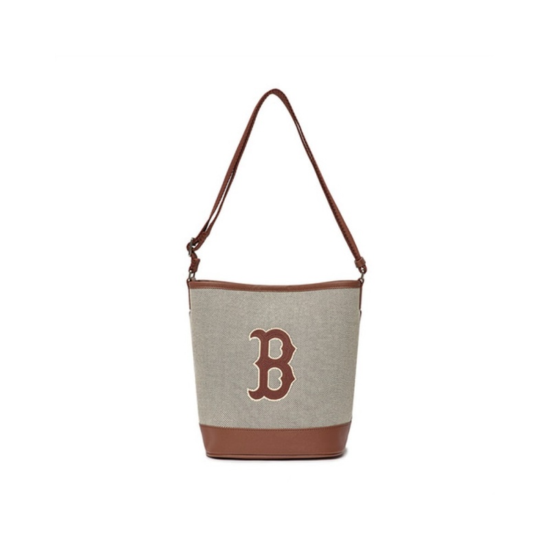 MLB Basic Big Logo Canvas Bucket Bag BOSTON REDSOX Bucket Bags | HO68-E2JX