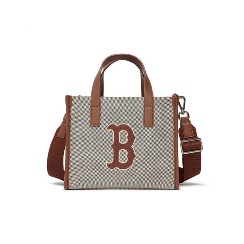 MLB Basic Big Logo Canvas S Tote Bag BOSTON REDSOX Tote Bags | RN82-J3EX