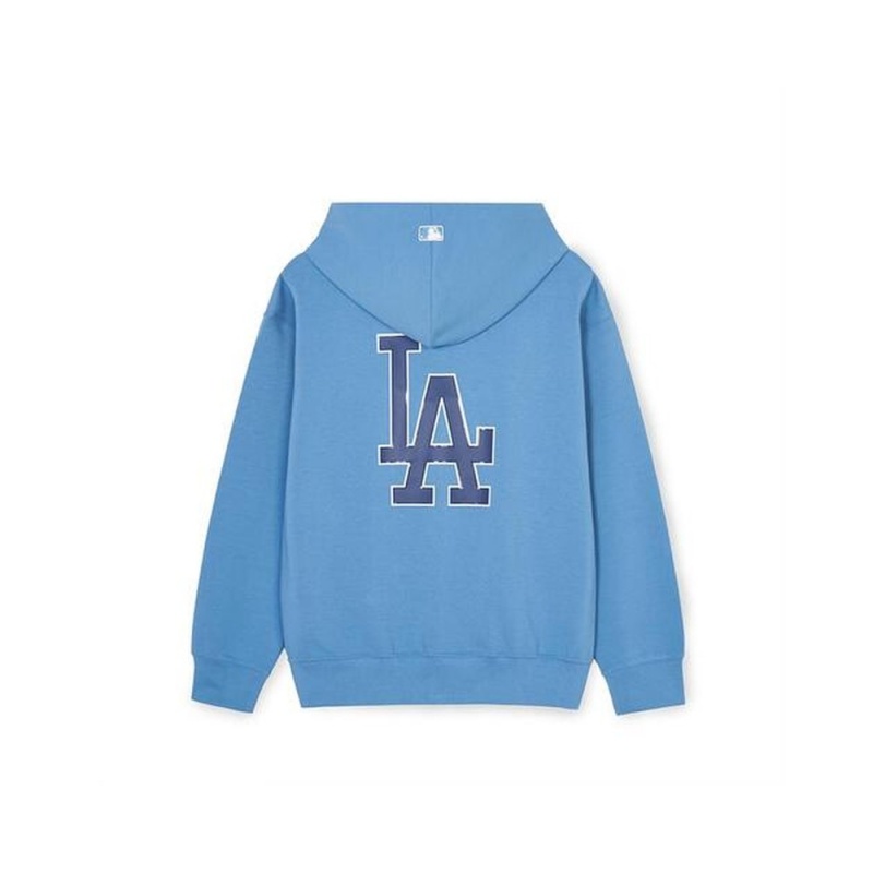 MLB Basic Big Logo Double Knit Hood Zip Up LOS ANGELES DODGERS Full-Zip Hoodies | KR23-F0IZ