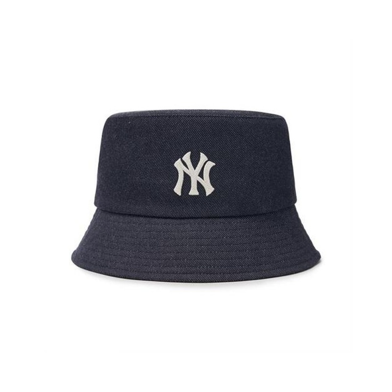 MLB Basic Denim Bucket Hat New York Yankees Hats | CE57-H9MJ