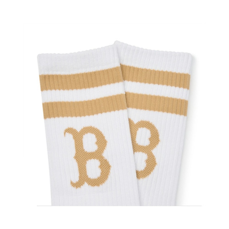 MLB Big Logo Stripe Socks BOSTON REDSOX Socks | AC26-L7DG