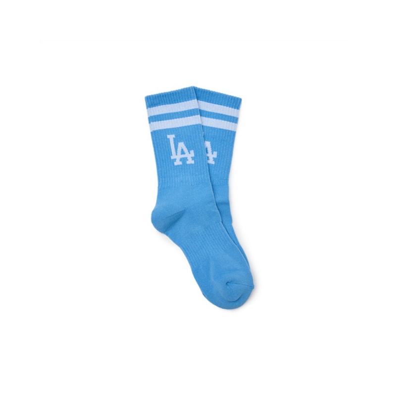 MLB Big Logo Stripe Socks LOS ANGELES DODGERS Socks | XU35-I2VD