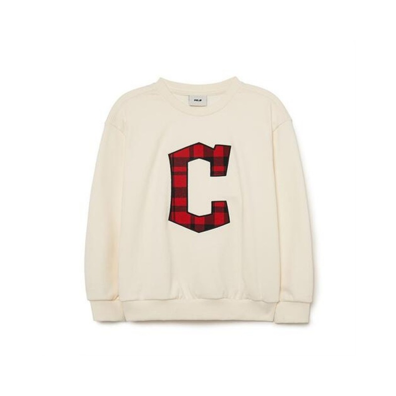 MLB Check Sweatshirt CLEVELAND INDIANS Sweatshirts | DI97-E3CQ