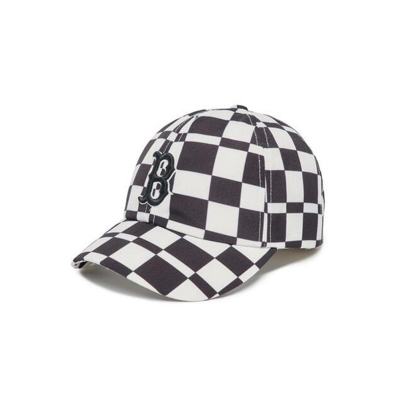 MLB Checker Board Unstructured Ball Cap Boston Red Sox Ball Caps | XN91-L9IW