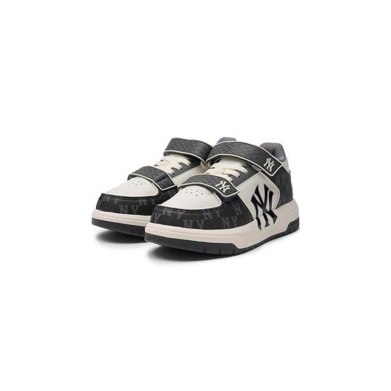 MLB Chunky Liner Mid Denim Monogram Junior New York Yankees Sneakers | YE14-W7FJ