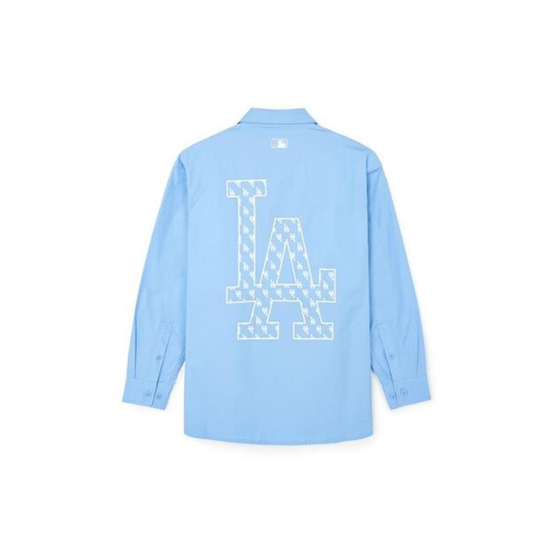 MLB Classic MONOGRAM Big Lux Long Sleeve Shirts LOS ANGELES DODGERS Shirts | NL04-C3ZS