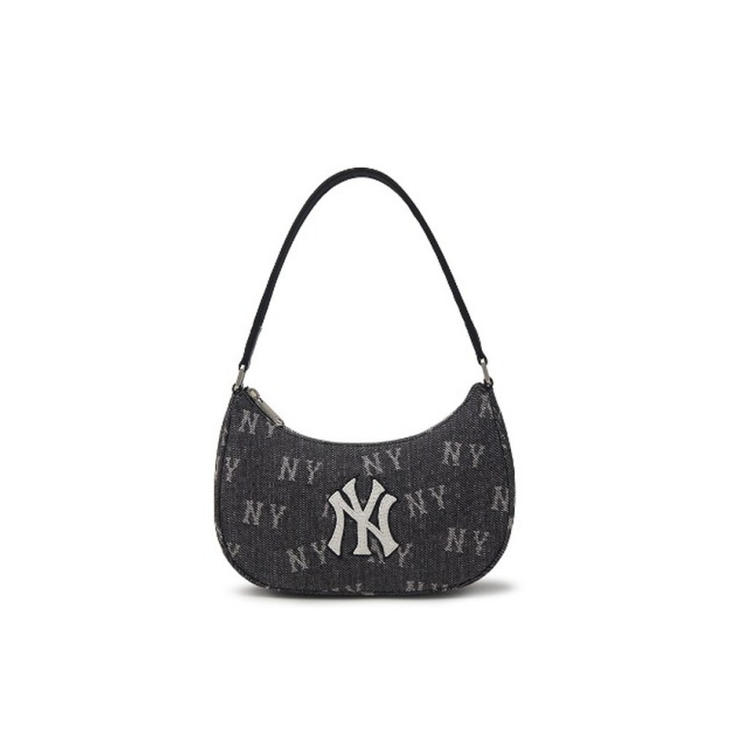 MLB Classic MONOGRAM Denim Hobo Bag New York Yankees Hobo Bags | TL31-G6RV