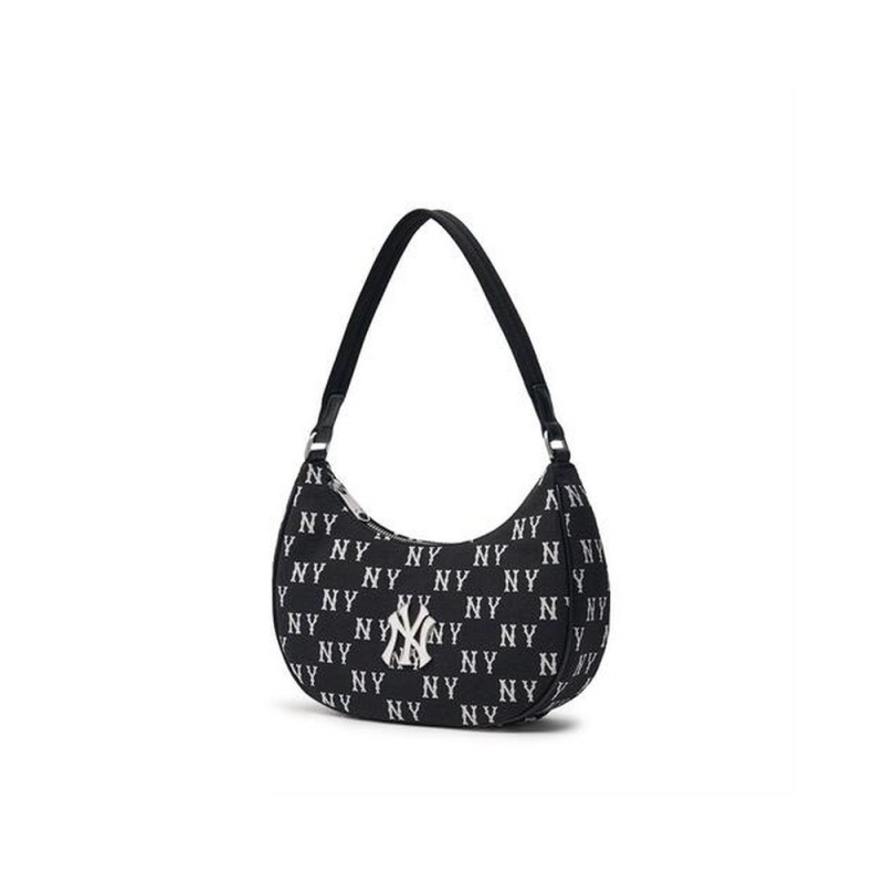 MLB Classic MONOGRAM Jacquard Hobo Bag New York Yankees Hobo Bags | NG50-C6VZ